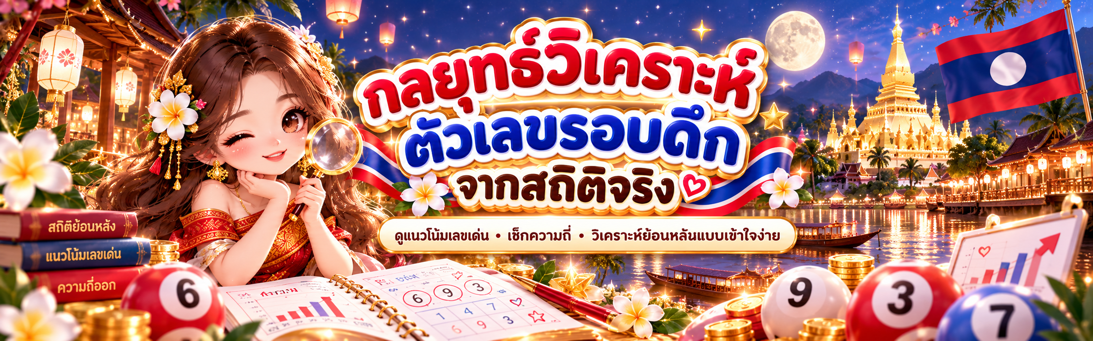กลยุทธ์วิเคราะห์ตัวเลขรอบดึกจากสถิติจริง หวยลาวกาชาด
